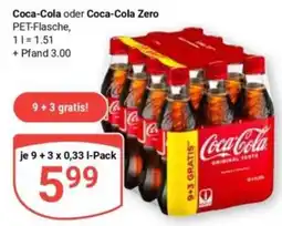 Globus Coca-Cola oder Coca-Cola Zero Angebot