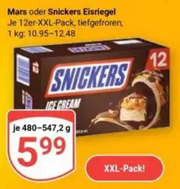 Globus Snickers Eisriegel Angebot