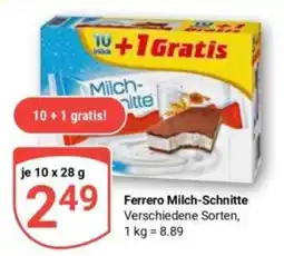 Globus Ferrero Milch-Schnitte Angebot
