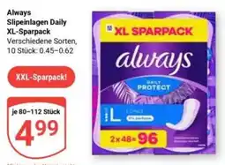 Globus Always Slipeinlagen Daily Angebot