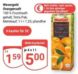Globus Wesergold Orangensaft Angebot