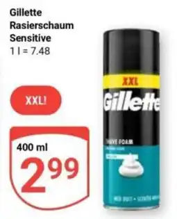 Globus Gillette Rasierschaum Sensitive Angebot