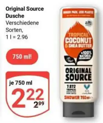 Globus Original Source Dusche Angebot