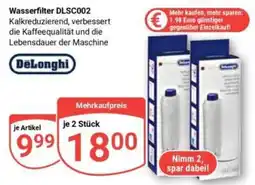 Globus Wasserfilter DLSC002 DeLonghi Angebot