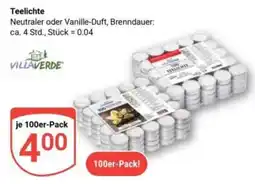 Globus Teelichte VILLAVERDE Angebot