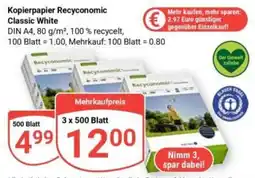 Globus Kopierpapier Recyconomic Classic White Angebot