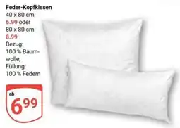 Globus Feder-Kopfkissen Angebot