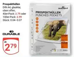 Globus Prospekthüllen DURABLE Angebot