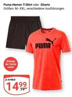 Globus Puma Herren-T-Shirt oder -Shorts Angebot