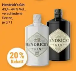 Globus Hendrick's Gin Angebot