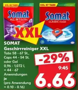 Kaufland SOMAT Geschirrreiniger XXL Angebot