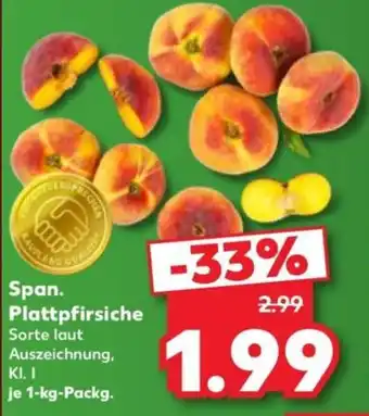 Kaufland Span. Plattpfirsiche Angebot