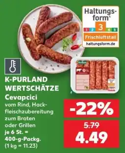 Kaufland K-PURLAND WERTSCHÄTZE Cevapcici Angebot