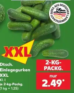Kaufland Dtsch. Einlegegurken XXL Angebot