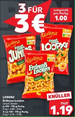 Kaufland Lorenz Erdnuss-Locken Classic Angebot