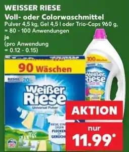 Kaufland Weißer Riese Voll- oder Colorwaschmittel Angebot