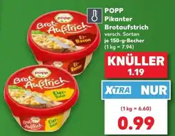 Kaufland POPP Pikanter Brotaufstrich Angebot