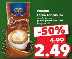 Kaufland KRÜGER Family Cappuccino Angebot