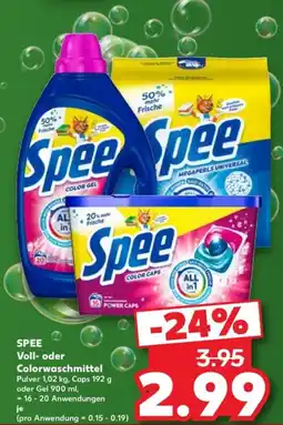 Kaufland Spee Voll- oder Colorwaschmittel Angebot