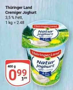 Globus Thüringer Land Cremiger Joghurt Angebot