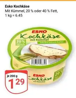 Globus Esko Kochkäse Angebot