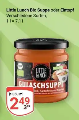 Globus Little Lunch Bio-Suppe oder -Eintopf Angebot