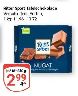 Globus Ritter Sport Tafelschokolade Angebot