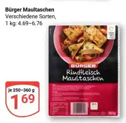 Globus BÜRGER Maultaschen Angebot