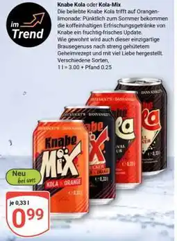 Globus Knabe Kola oder Kola-Mix Angebot