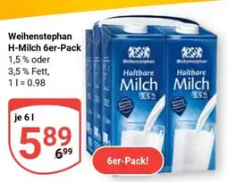 Globus Weihenstephan H-Milch 6er-Pack Angebot