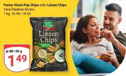 Globus Funny-frisch Pop Chips oder Linsen Chips Angebot
