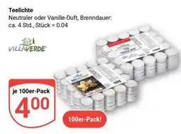 Globus Teelichte Angebot