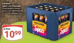 Globus Paulaner Spezi oder Limonade Angebot