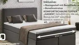 porta Quartier Möbel BOXSPRINGBETT HAGEN Angebot