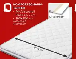 porta Quartier Möbel Komfortschaumtopper Angebot