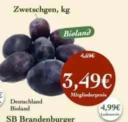 LPG Biomarkt Zwetschgen, kg Angebot
