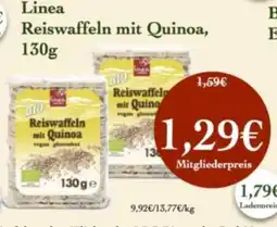 LPG Biomarkt Linea Reiswaffeln mit Quinoa Angebot