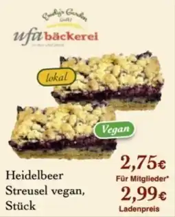 LPG Biomarkt Heidelbeer Streusel vegan Angebot