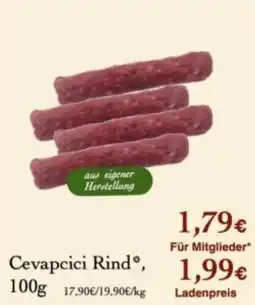 LPG Biomarkt Cevapcici Rind* Angebot
