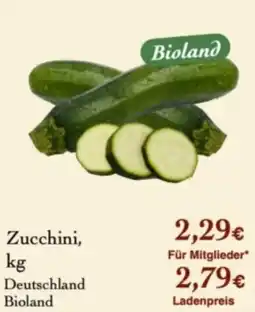 LPG Biomarkt Zucchini, Bioland Angebot