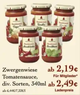 LPG Biomarkt Zwergenwiese Tomatensauce Angebot