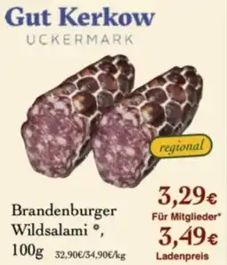 LPG Biomarkt Gut Kerkow Brandenburger Wildsalami Angebot