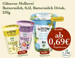 LPG Biomarkt Gläserne Molkerei Buttermilch Angebot
