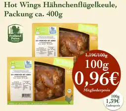 LPG Biomarkt Hot Wings Hähnchenflügelkeule Angebot