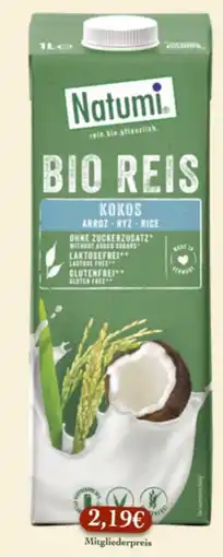 LPG Biomarkt Natumi BIO REIS KOKOS Angebot