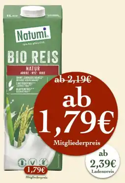 LPG Biomarkt Natumi BIO REIS Angebot