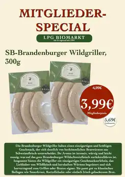 LPG Biomarkt SB-Brandenburger Wildgriller Angebot