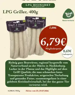 LPG Biomarkt LPG Griller Angebot