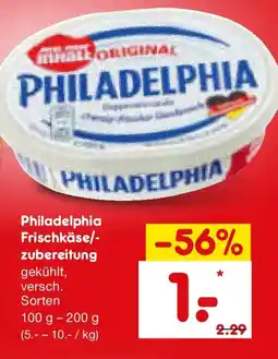 Netto Marken-Discount Philadelphia Frischkäse/-zubereitung Angebot