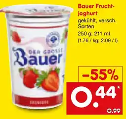 Netto Marken-Discount Bauer Frucht joghurt Angebot